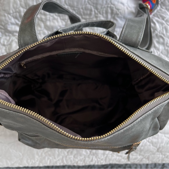 Modem + Chic Dark gray backpack with removable multicolored strap - Picture 11 of 14